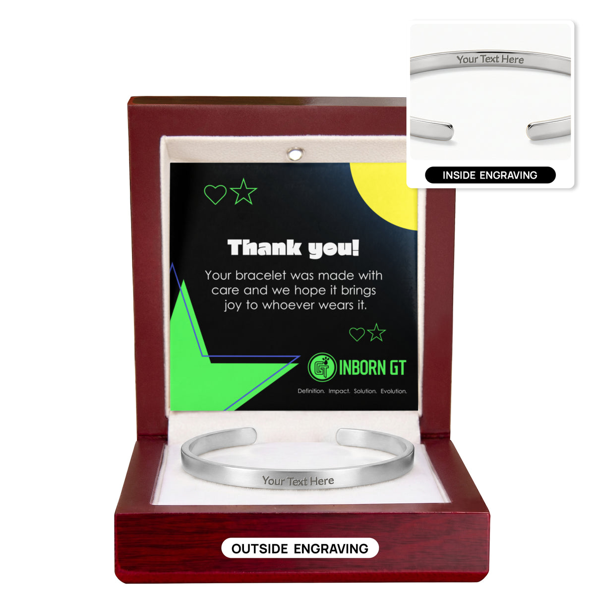 Cuff Bracelet - Engraved