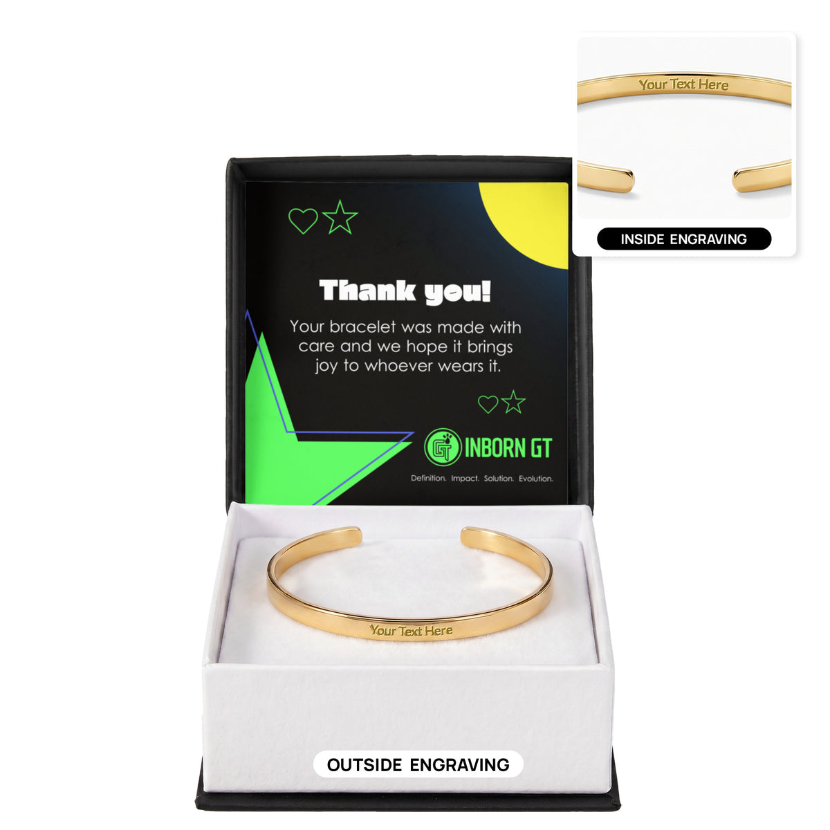 Cuff Bracelet - Engraved