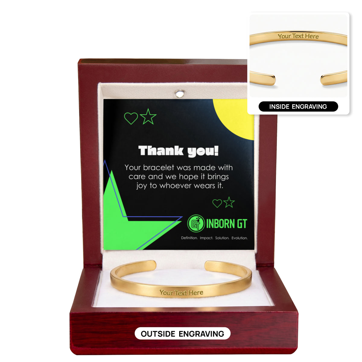 Cuff Bracelet - Engraved