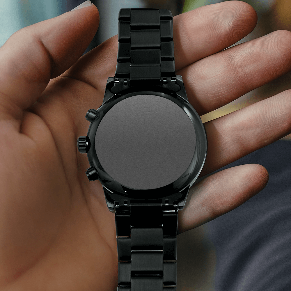 Black Chronograph Watch