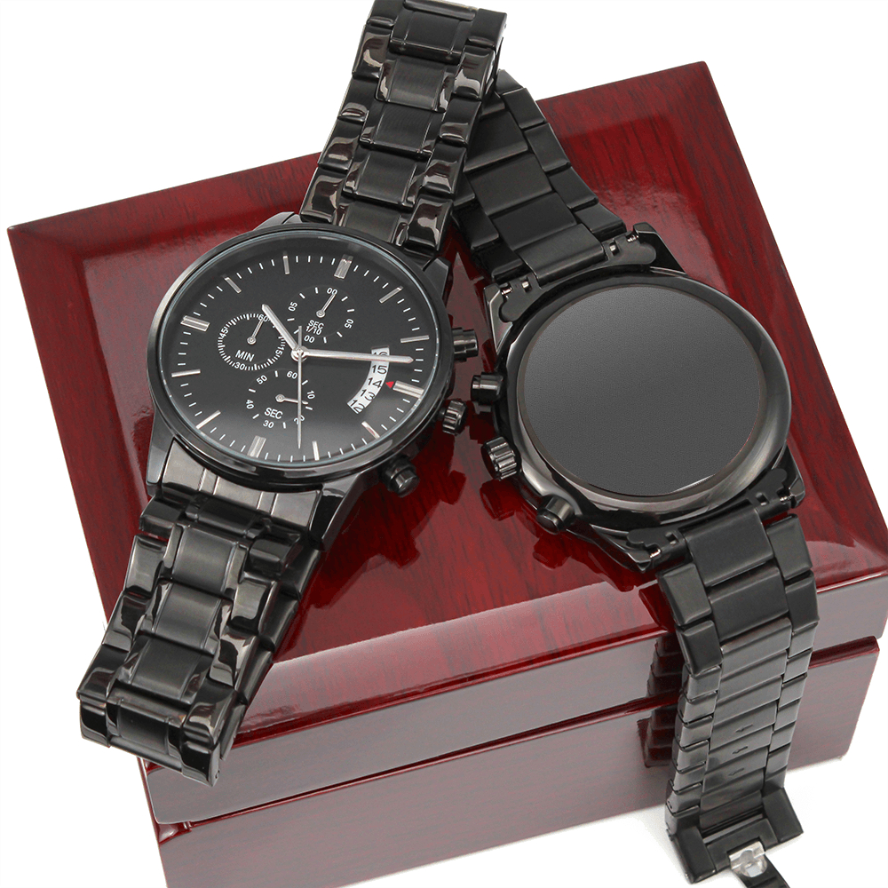 Black Chronograph Watch