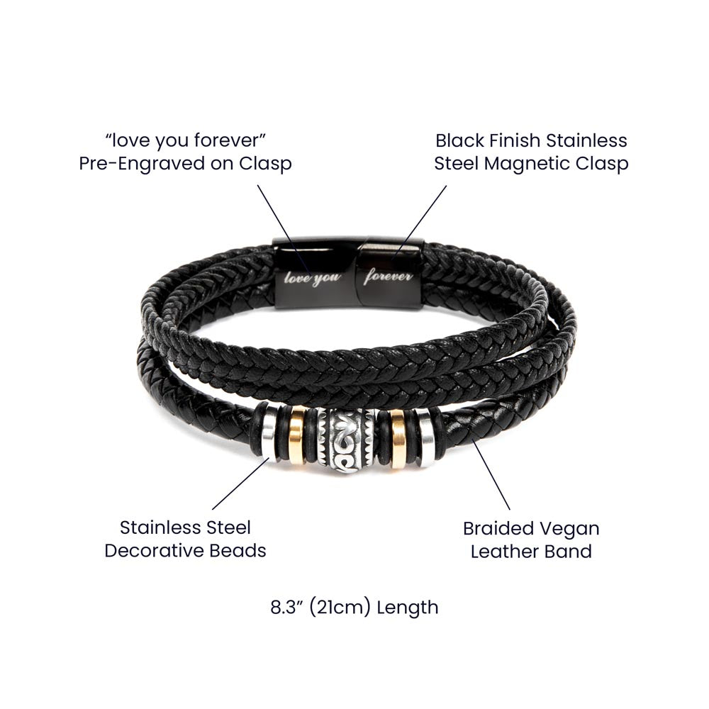 Love You Forever Engraved Bracelet