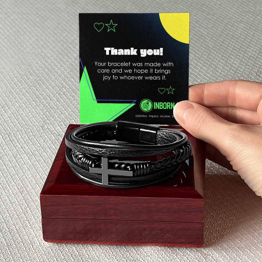 Men's Cross Bracelet